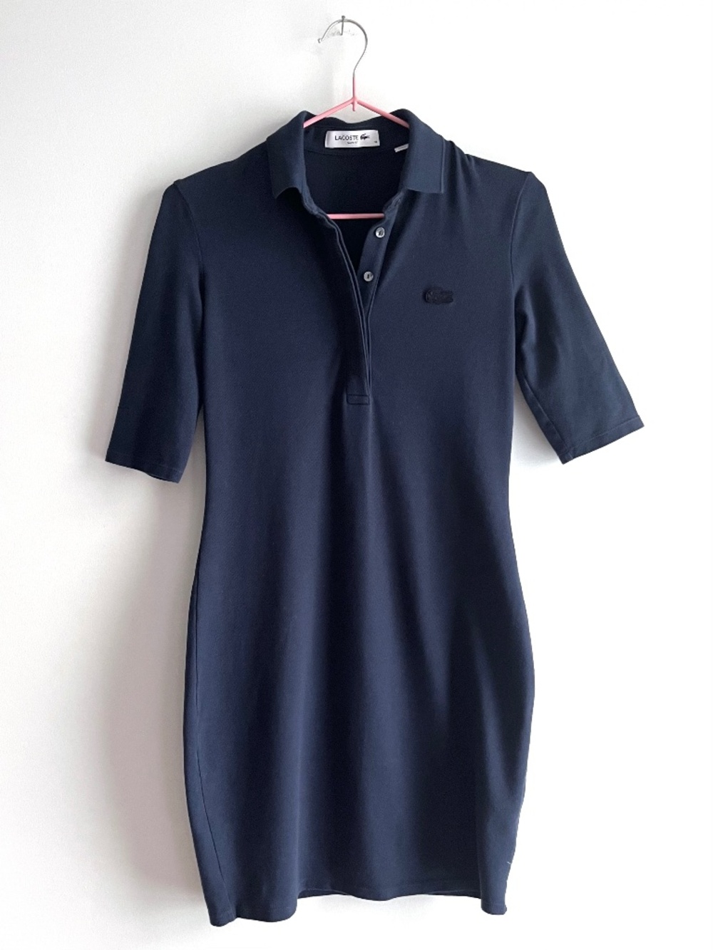 Lacoste slim fit stretch piqué polo dress - Size 2/34/XXS